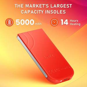 APP Controlado 5000mAh Recarregável Palmilhas Aquecidas Sports Entertainment Foot Warmer para Homens Mulheres para Caça Trabalho ao Ar Livre - Product Image 2