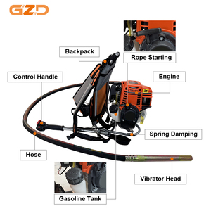 15kg Ba lô 5.5HP 6.5HP xăng động cơ bê tông Vibrator - Product Image 3