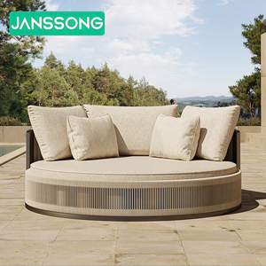 Banquette-lit moderne d'extérieur pour hôtel, plage de luxe, chaise longue d'extérieur en aluminium, ensemble villa, mobilier d'extérieur, lit de repos, jardin - Product Image 3