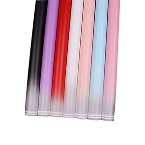 Papier d'emballage pour fleurs en plastique imperméable imprimé avec des lignes de bordure colorées, design 2022, pour les fleuristes - Product Image 1