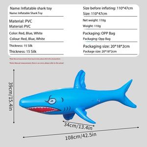 <b>Inflatable</b> Blow up Novelty Shark <b>Large</b> - Product Image 2