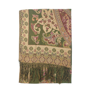 Sciarpa Invernale da Donna con Motivo Tropicale in Poliestere, Spessa, Calda, Morbida, Antivento, con Frange <span class=keywords><strong>e</strong></span> Ricami - Product Image 3