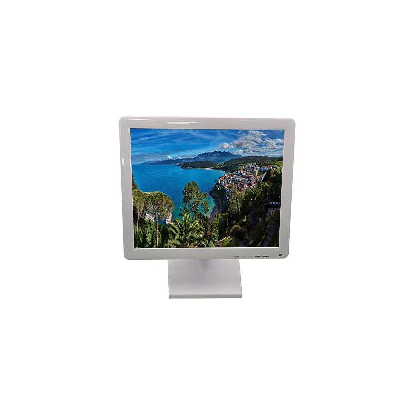 durable Cheap VESA Mountm 15 inch Touch LCD Monitor Square White VGA FHD Open frame Touch monitor
