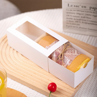 Boîtes personnalisées avec logo, pelliculage mat, matériaux recyclés, pour pâtisseries, biscuits, donuts, macarons, pains, gâteaux, cupcakes, bonbons, vides