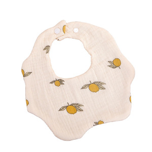 Reine Baumwolle Gaze Speichel Handtuch Säugling Baumwolle Blumen form Schürze Rülpsen Kinder 360 Grad rotierende Blüten blätter Lätzchen Baby Lätzchen - Product Image 4