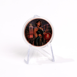 Pièce de collection de luxe en cuivre, série Beauté Nationale 2D, avec impression UV couleur, médailles commémoratives mondiales, pièces de monnaie en cuivre pour collection - Product Image 6