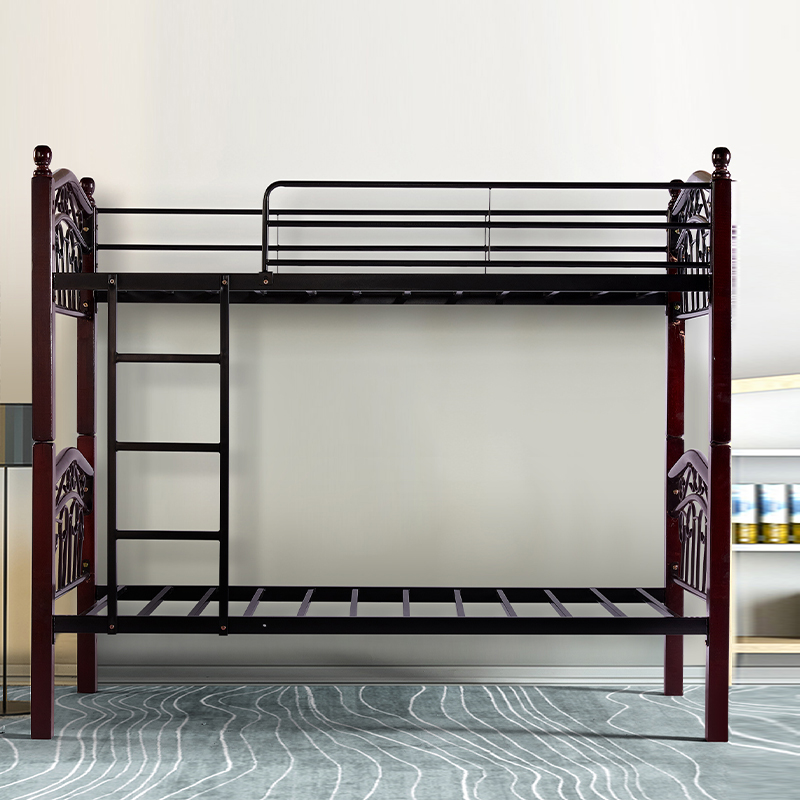 Factory Wholesale Modern Home Furniture Military Metal Double Bunk Bed for Adults