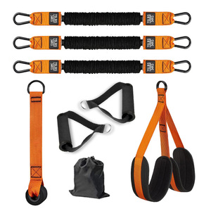 Bandes d'assistance pour tractions de 150 lb, 225 lb, 300 lb, résistantes, pour barre de traction, bandes élastiques réglables avec pieds en tissu - Product Image 2