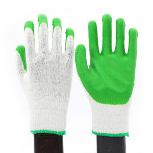 Gants de travail en coton gris tricoté 10 jauges CITICITY avec paume enduite de latex noir froissé et grip plat en latex pour la construction - Product Image 6