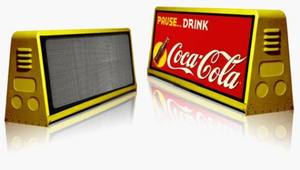 Écran d'affichage publicitaire LED visuel P5 pour toit de taxi avec médias photo - Product Image 3