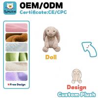 Fabricante de Peluches Personalizados con Logotipo y Múltiples Colores, Conejo de Orejas Largas de Peluche, Lindo Conejito de Peluche con Camisetas CPC