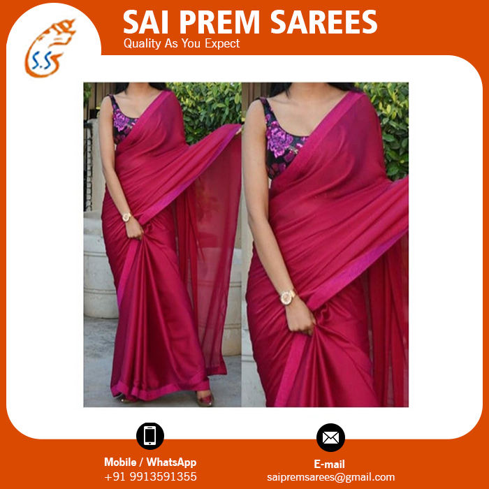 single peace saree satin ready to wear