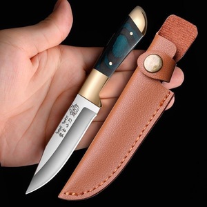 Multifunktion ales hand gehaltenes Fleisch-und Obst messer Schmieden Kupfer kopf <span class=keywords><strong>Mongolian</strong></span> Design Metzger messer für Grillen oder Camping im Freien - Product Image 1