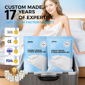 Wegwerp 4-delige beddengoedset, PP non-woven EO steriel reisbaar beddengoed voor 2 personen, hotel tweepersoonsbed groothandel - Product Image 4