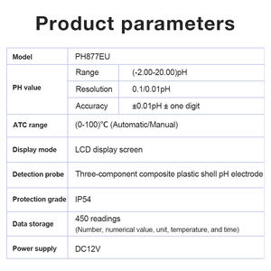 Groothandel Prijs Digitale Ph Meter <span class=keywords><strong>Tester</strong></span> Laboratorium Desktop Industriële Aquarium Benchtop Ph Testapparatuur - Product Image 5