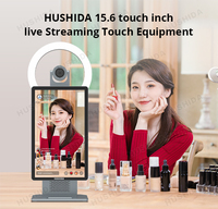 Venta directa de fábrica 15,6 "Video HD Cámara Transmisión en vivo Tiktok Video Todo en una máquina Telepromptert con YB Live Software