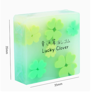 Gomma da Cancellare a Forma di <span class=keywords><strong>Quadrifoglio</strong></span> Portafortuna, Carina e Divertente, per Cancelleria Scolastica - Product Image 4