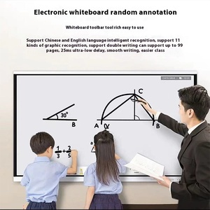 All-in-One 85-inch LED thông minh kỹ thuật số tương tác phẳng-panel Blackboard máy tính 120Hz làm mới cho mẫu giáo giảng dạy Đào Tạo - Product Image 4