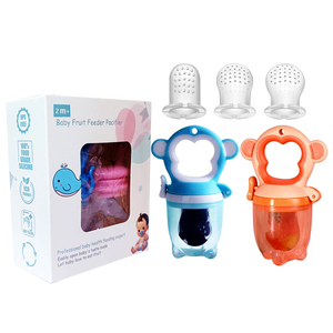 Nouveau design 2 pièces bébé fruits frais mangeoire sucette bébé dentition à mâcher jus mamelon Portable bébé mangeoire - Product Image 1