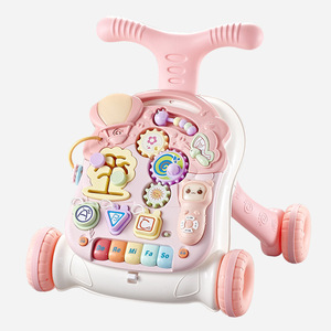 Mainan edukasi jalan bayi, alat bantu jalan multifungsi dapat diatur Anti ujung dengan musik ringan untuk bayi - Product Image 2