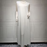 E-40 robe gilet à col rond en gros peut être assortie avec Abaya robe musulmane pour femmes