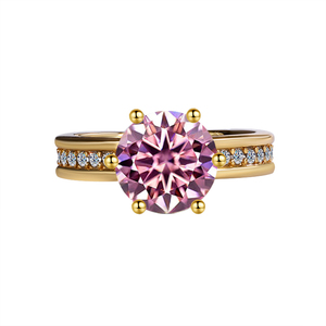 Anello Eternity in <span class=keywords><strong>Argento</strong></span> Sterling <span class=keywords><strong>925</strong></span> con Diamanti Moissanite VVS, Placcato in Rodio, Design GRA Popolare, Gioielli Unisex di Alta Qualità - Product Image 3