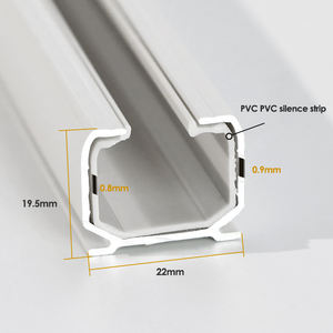 <span class=keywords><strong>Tringle</strong></span> à rideau motorisée en forme de S, rail à rideau carré, courbé sur mesure <span class=keywords><strong>pour</strong></span> les baies vitrées et les formes architecturales uniques, utilisation en intérieur - Product Image 5