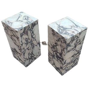 <span class=keywords><strong>Table</strong></span> en forme de cube en marbre Calacatta Viola naturel pour <span class=keywords><strong>table</strong></span> d'appoint - Product Image 5