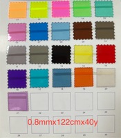Film PVC transparent coloré écologique pour sacs, matériau d'emballage imperméable pour sacs à main