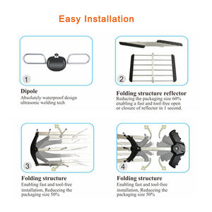 ANTENA <span class=keywords><strong>DE</strong></span> TV EXTERIOR FREEVIEW POTENTE DIGITAL WALITO, FILTRO 5G, RECEPCIÓN FUERTE, 1 Unidad, 2 Unidades, 1 Unidad - Product Image 5