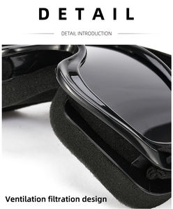 घौझोउ कारखाने की गुणवत्ता वाली बाइक गोगल्स एवी बच्चों युवा पीसी ब्लैक फ्रेम मोटोक्रॉस गोगल्स यूव सुरक्षा मोटरसाइकिल गोगल्स - Product Image 5