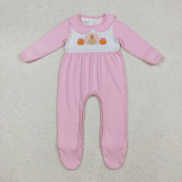Ropa de Bebé para Otoño, Bonitos Mamelucos de Algodón con Estampado de Pavo y Calabaza de Acción de Gracias, Ecológicos, Transpirables, de Manga Larga, para Bebés