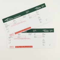 Usine vente pas cher prix personnalisé conception populaire impression billets billet d'avion vols billets d'embarquement.