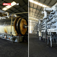 Machine de pyrolyse intermittent de caoutchouc à haute capacité pour transformer les pneus usagés, les plastiques jetés et les boues huileuses en huile combustible