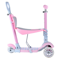 Nouvelle mode, multifonctionnelle, trottinette à pousser 3 en 1, trottinette à pousser 5 en 1, trottinette à pousser pas chère, trottinette à pousser 5 en 1, trottinette à 3 roues, trottinette pour enfants avec siège et panier