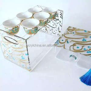 استخدام المنزل والفندق صواني تقديم شفافة من الأكريليك عالية الجودة - Product Image 1