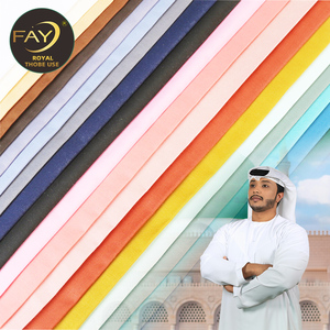 Hồi giáo truyền thống quần áo chất liệu 100% Spun <span class=keywords><strong>Polyester</strong></span> Vải Arabic thobe vải cho toyobo - Product Image 4