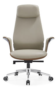 Chaise de bureau ergonomique moderne de luxe en cuir, fauteuil inclinable avec appui-tête, chaise de direction pivotante en cuir véritable, <span class=keywords><strong>hauteur</strong></span> réglable, garantie 5 ans - Product Image 3