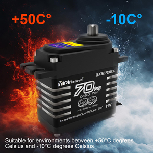 Motor Servo <span class=keywords><strong>GX</strong></span> X70S de 70 kg, sin Escobillas, Inducción Magnética, Engranaje Helicoidal de Acero, Impermeable IP68, para Coche RC, Robot Submarino, Drones RC - Product Image 3