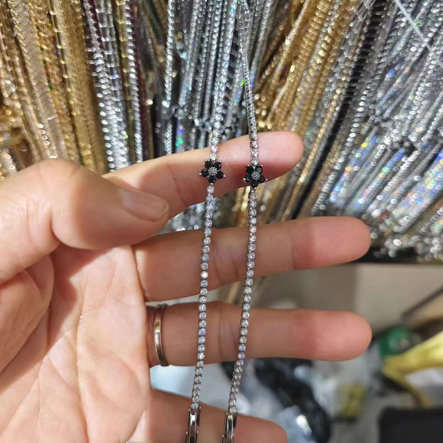 999.9 Yellow Gold Chain for Weddings Customizable Mechanical Chain with 24K Gold Design Manual Processing