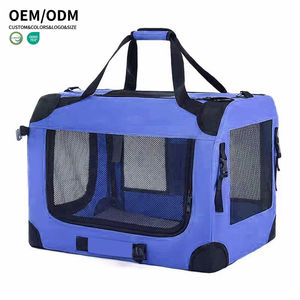 Oxford seyahat <span class=keywords><strong>Pet</strong></span> yumuşak sandık açık araba evcil hayvan çantası katlanır köpek kutusu güvenli arka evcil hayvan kafesi büyük uzay - Product Image 5