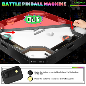 Machine de flipper en bois pour divertissement familial <span class=keywords><strong>multijoueur</strong></span>, jeu de combat avec notation électronique pour <span class=keywords><strong>deux</strong></span> ou trois joueurs, <span class=keywords><strong>jeux</strong></span> portables - Product Image 3