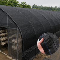 Filet d'ombrage pour serres de champignons comestibles, en HDPE vierge haute densité, à taux d'ombrage élevé, résistant aux UV, pour l'agriculture