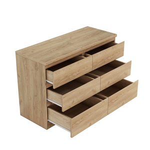 Natural Nightstand 3 <b>Drawers</b> Set Of 2 Handle Free Design Thickened Top Plate <b>Small</b> Storage <b>Drawer</b> Bedroom Furniture - Product Image 4