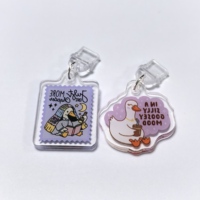 Prix d'usine, conception personnalisée mignonne et compacte, impression double face, bouchon anti-poussière USB Type-C en acrylique