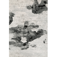 Tapis Moderne Abstrait Wilton Antidérapant en Polypropylène Noir Beige 200x290cm – Tapis Élégant pour Salon et Chambre à Coucher, Idéal pour la Décoration Intérieure