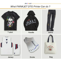 Impresora de camisetas Fninkjet 6090 DTG de 4 cabezales, impresión directa a prenda, tamaño máximo de impresión A1, nueva compatibilidad con Flex.