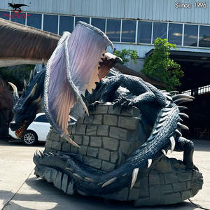Modèle de <span class=keywords><strong>Dragon</strong></span> de l'Ouest animé grandeur nature <span class=keywords><strong>Dragon</strong></span> mobile télécommandé réaliste personnalisé pour exposition - Product Image 4