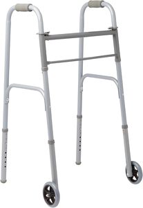Déambulateur à 2 roues, déambulateur à roues avant, déambulateur pliable pour personnes âgées, cadre de marche pliable avec roues - Product Image 4