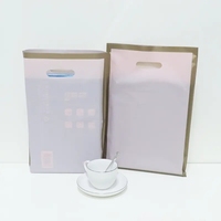 Sacs Cadeaux de Boutique 35*45cm avec Poignées Découpées, Sachets en Plastique Imprimés, Sac d'Épicerie Personnalisé en PEHD avec Valve, PE Givré
